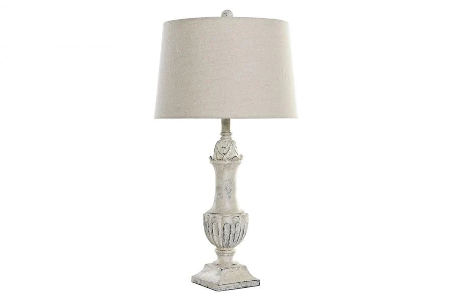 LAMPARA SOBREMESA RESINA 38X38X73 DESGASTADO