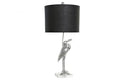 LAMPARA SOBREMESA RESINA POLIESTER 33X33X74 GARZA