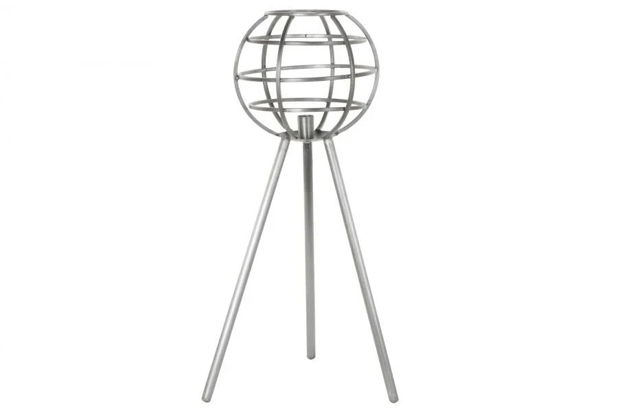 LAMPARA SOBREMESA METAL 50X50X98 GRIS OSCURO