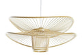 LAMPARA TECHO BAMBU 60X60X28 NATURAL NATURAL