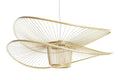 LAMPARA TECHO BAMBU 80X80X29 NATURAL NATURAL