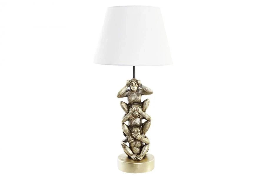 LAMPARA SOBREMESA RESINA POLIESTER 30X30X61 MONOS