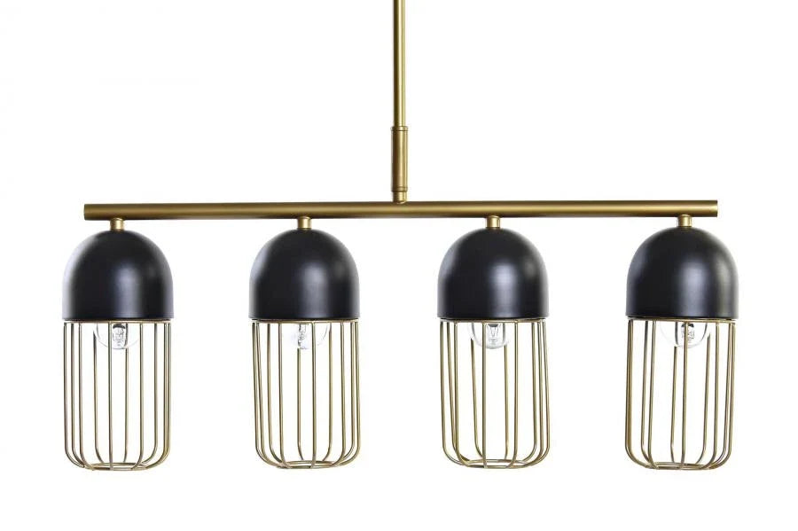 LAMPARA TECHO METAL 60X11X26 NEGRO