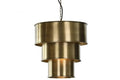 LAMPARA TECHO HIERRO 42X42X41 TRIPLE DORADO