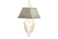 LAMPARA TECHO METAL 37,5X37,5X73,5 ENVEJECIDO