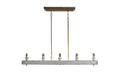 LAMPARA TECHO ABETO METAL 111,5X12X83 ENVEJECIDO