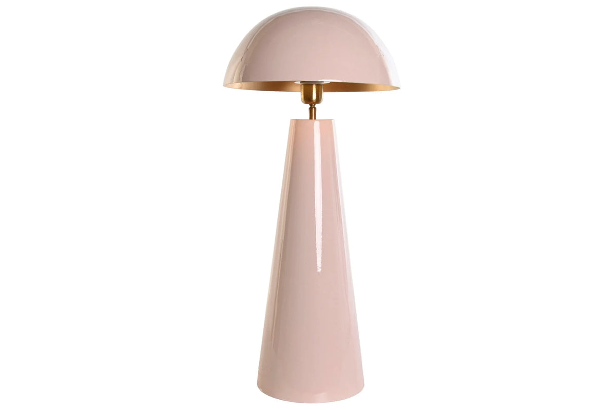 LAMPARA SOBREMESA HIERRO 31X31X70 SETA LACADO ROSA
