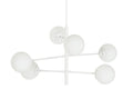 LAMPARA TECHO METAL CRISTAL 96X73X50 BOLAS BLANCO