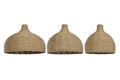 PANTALLA SET 3 FIBRA 70X70X50 NATURAL MARRON