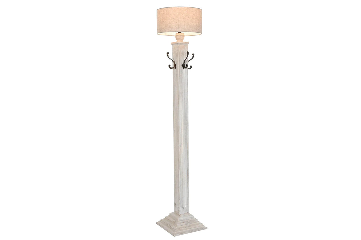 LAMPARA PIE MANGO METAL 42X42X200 PERCHERO DECAPE