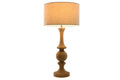 LAMPARA SOBREMESA MANGO ALGODON 40X40X78 NATURAL