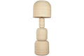 LAMPARA PIE RATAN 50X50X148 BEIGE