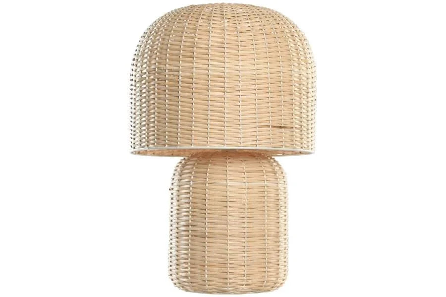 LAMPARA SOBREMESA RATAN 40X40X61 BEIGE