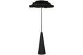 LAMPARA PIE METAL FIBRA 80X80X171 NEGRO