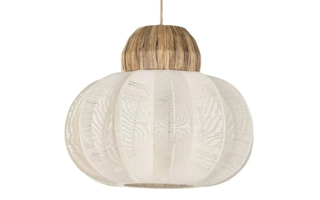 LAMPARA TECHO ALGODON SEAGRASS 50X50X43 NATURAL