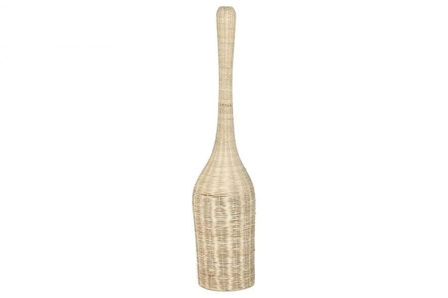 LAMPARA PIE RATAN HIERRO 25X25X125 NATURAL