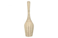LAMPARA PIE RATAN HIERRO 25X25X85 NATURAL