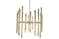 LAMPARA TECHO ACERO PATINADO 74X74X158 BRILLANTE