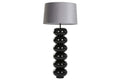 LAMPARA SOBREMESA ACERO PATINADO 55X55X121 NEGRO