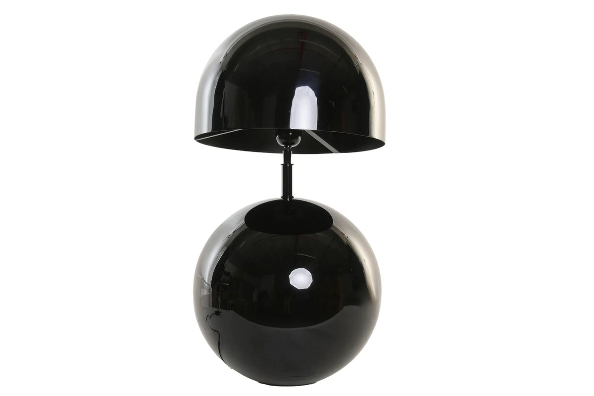 LAMPARA SOBREMESA ACERO PATINADO 31X31X59 NEGRO