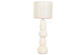 LAMPARA PIE CERAMICA POLIESTER 38X38X105 BOLAS