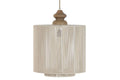 LAMPARA TECHO ALGODON MANGO 40X40X53 NATURAL