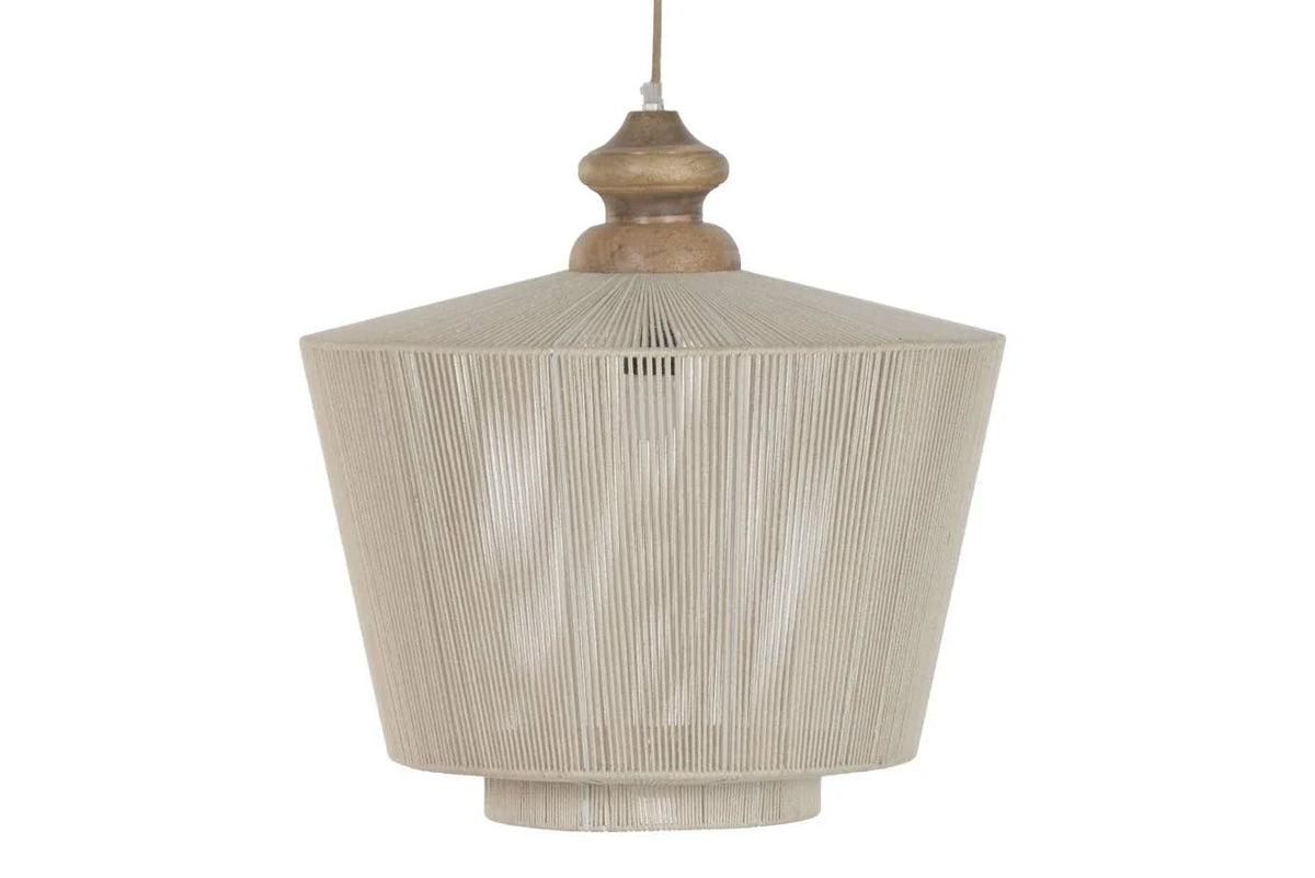 LAMPARA TECHO ALGODON MANGO 51X51X54 NATURAL