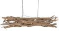 LAMPARA TECHO TECA HIERRO 190X40X40 HECHO A MANO