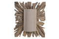 LAMPARA APLIQUE RAIZ DE TECA RECICLADA 60X25X71,5