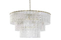 LAMPARA TECHO CRISTAL METAL 80X80X40 TRANSPARENTE