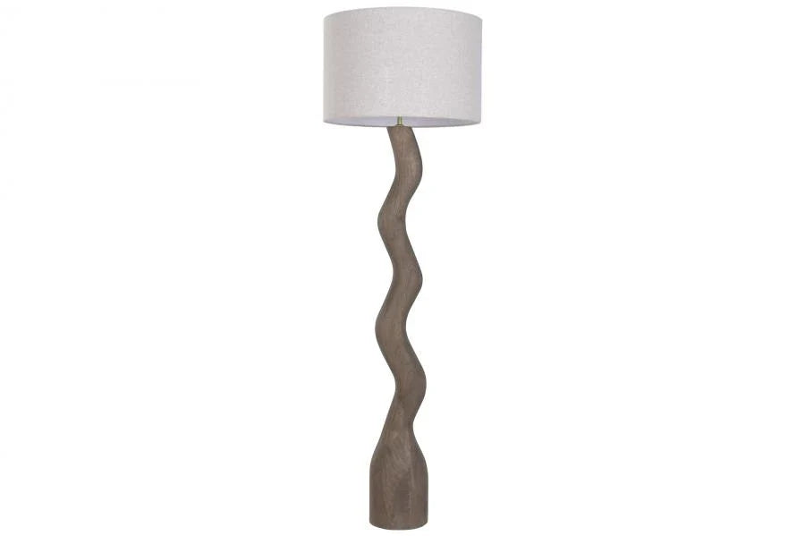 LAMPARA PIE MANGO 50X50X166 MARRON
