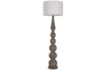 LAMPARA PIE MANGO LINO 50X50X171 MARRON