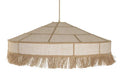 LAMPARA TECHO FIBRA 80X80X110 FLECOS NATURAL