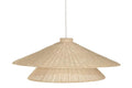 LAMPARA TECHO RATAN 80X80X120 NATURAL MARRON