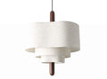 LAMPARA TECHO POLIESTER MADERA 46X40X55 CRUDO