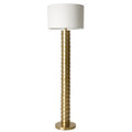 LAMPARA PIE METAL POLIESTER 46X46X158 DORADO