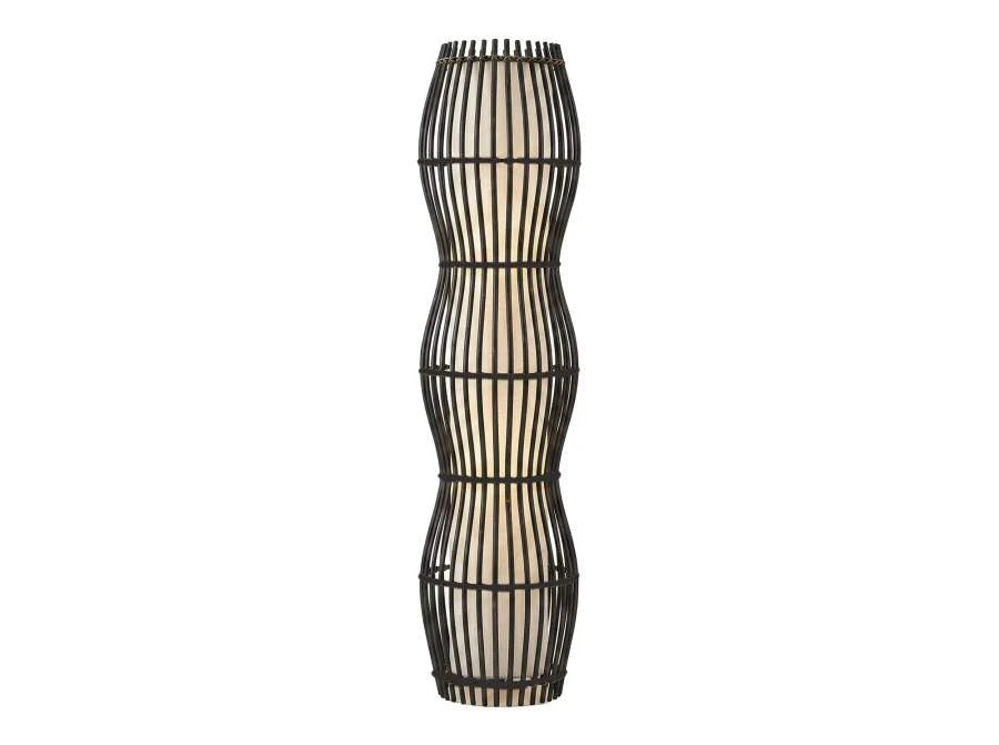 LAMPARA PIE BAMBU 30X30X125
