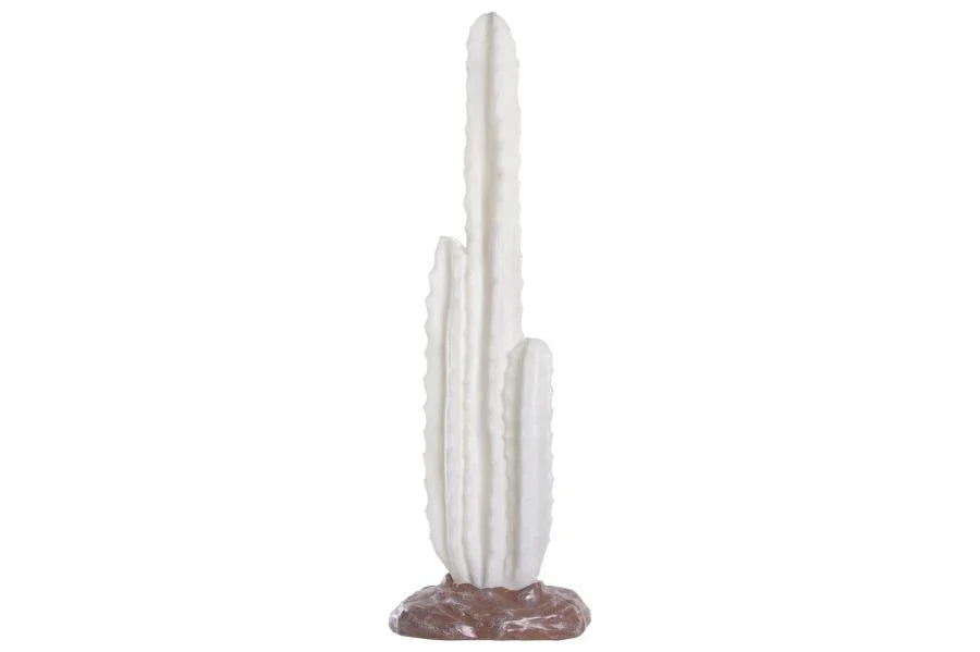 LAMPARA PIE ARENISCA 32X18,7X100 CACTUS BLANCO