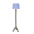 LAMPARA PIE MANGO 41X41X168 MARRON CLARO