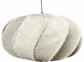 LAMPARA TECHO YUTE METAL 58X58X30 CREMA