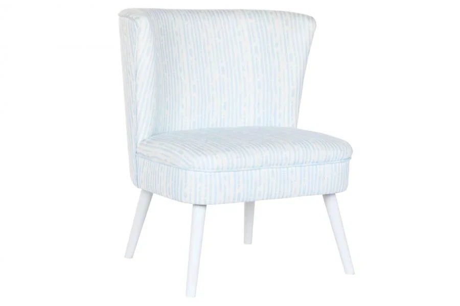 SILLON POLIESTER MADERA 73X67X85 RAYAS AZUL