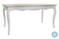 MESA COMEDOR MADERA 160X80X79 NATURAL BLANCO