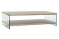 MESA CENTRO CRISTAL MDF 130X65X35,5 TEMPLADO