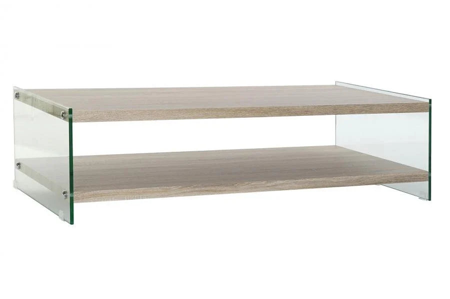 MESA CENTRO CRISTAL MDF 130X65X35,5 TEMPLADO