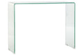 CONSOLA CRISTAL 100X28X75 TEMPLADO TRANSPARENTE