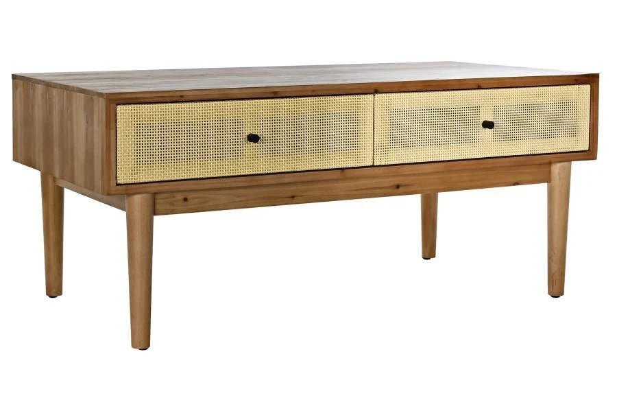 MESA CENTRO ABETO RATAN 106X55X46 MARRON