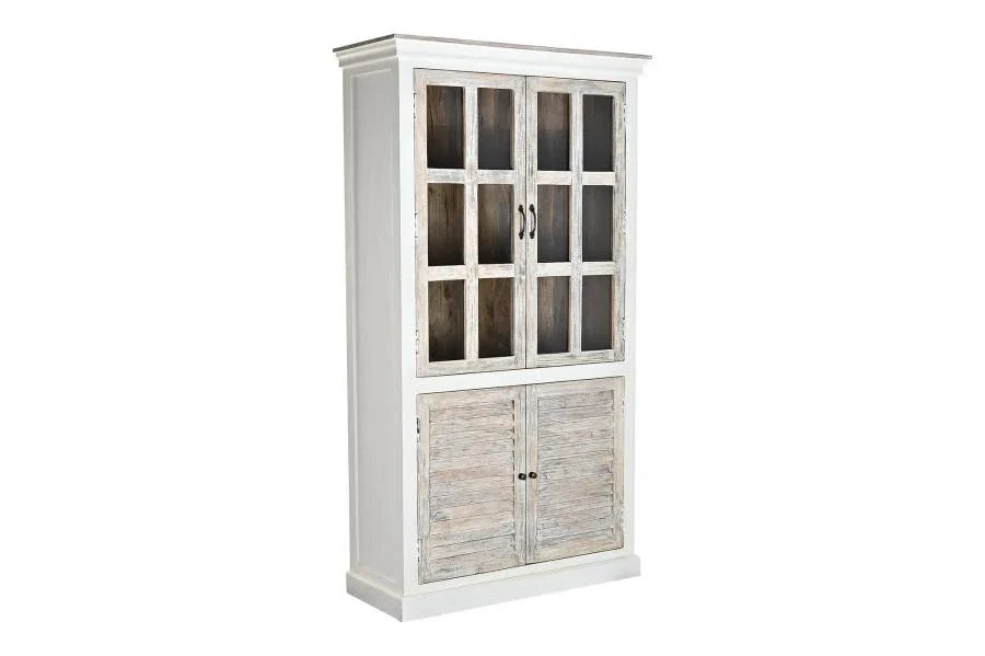 VITRINA MANGO CRISTAL 110X45X200 BLANCO