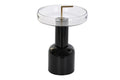 MESITA AUXILIAR CRISTAL HIERRO 41X41X57 LACADO