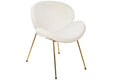SILLA POLIESTER METAL 63X57X73 TERCIOPELO BLANCO