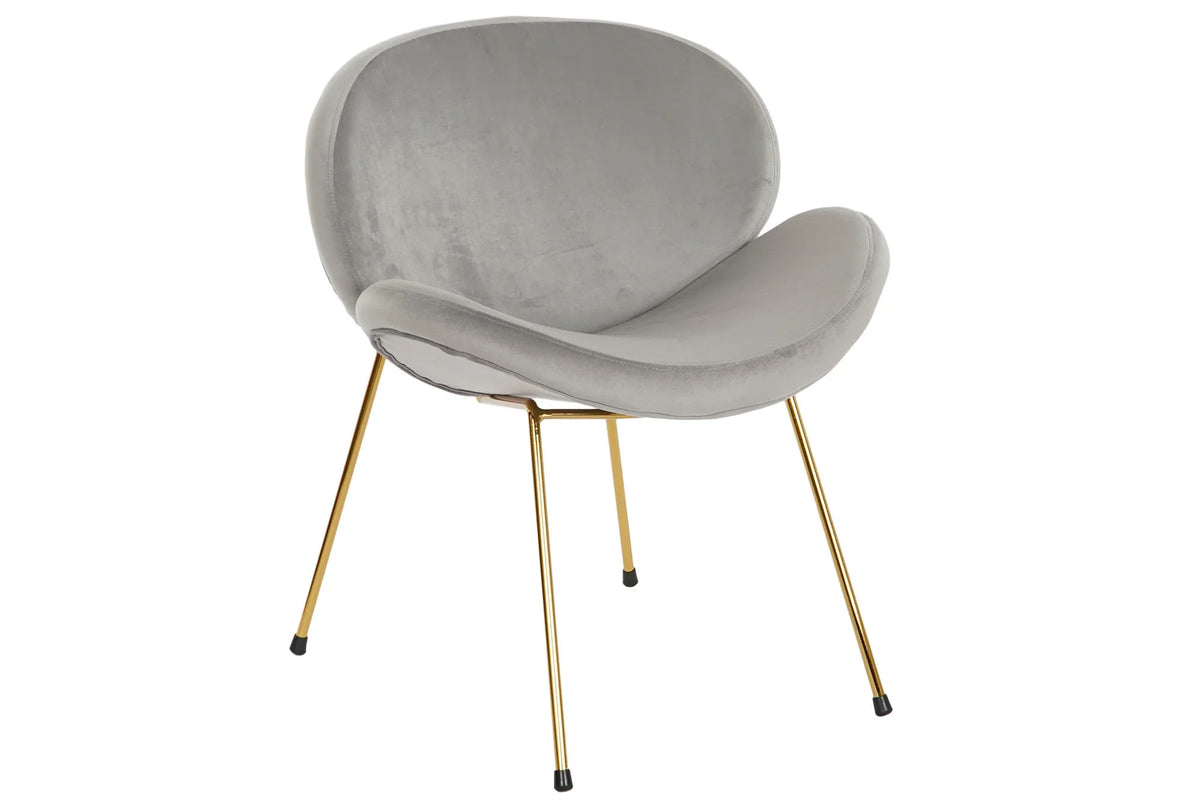 SILLA POLIESTER METAL 62X58X73 TERCIOPELO